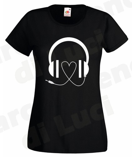 Shirt donna cuffie con cavo - con,