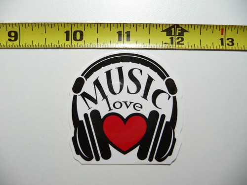 Cuffie music love over heart - cuffie,
