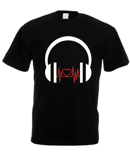 Shirt uomo cuffie musica - dj,